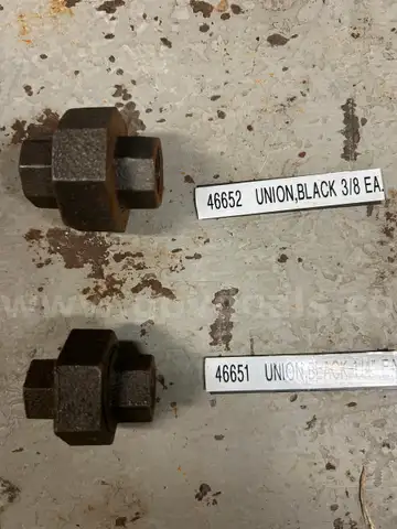 Unions &#x26; Bushings, Various Unused Stock