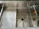 Amtekco Stainless Steel Commercial Sink w/ Garbage Disposal &#x2013; Not Tested &#x2013; As-Is