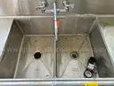 Amtekco Stainless Steel Commercial Sink w/ Garbage Disposal &#x2013; Not Tested &#x2013; As-Is