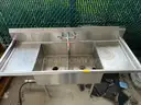 Amtekco Stainless Steel Commercial Sink w/ Garbage Disposal &#x2013; Not Tested &#x2013; As-Is