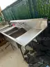 Amtekco Stainless Steel Commercial Sink w/ Garbage Disposal &#x2013; Not Tested &#x2013; As-Is