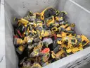 LOT OF USED POWER TOOLS, VINTAGE SILKSCREEN SIGNS, AND MISC. ITEMS