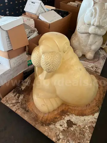Large Concrete Walrus Statue