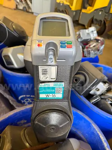 Large Amount of Electronic Parking Meters