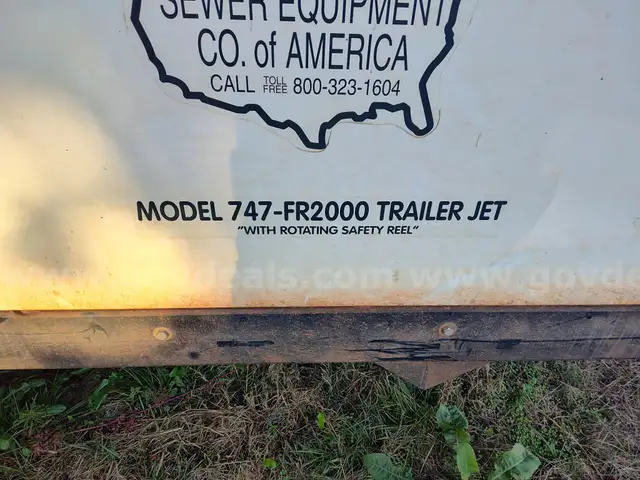 Sewer Equipment of America Model 747-FR2000