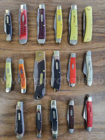 Assortment of Case &#x26; Old timer knives
