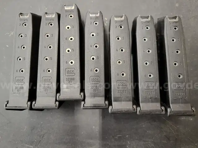 Assortment of Gun clips