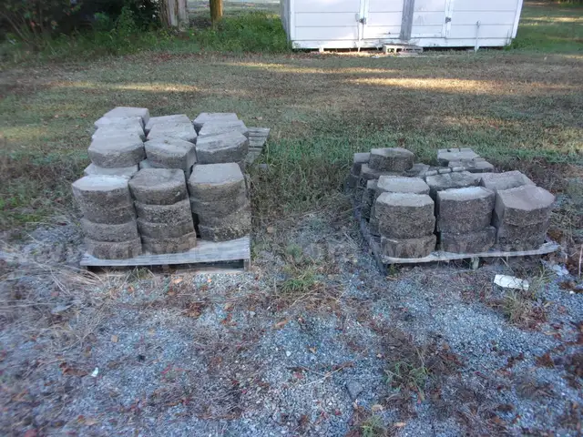 Pavers, Bricks and Metal Raised Bed Planters