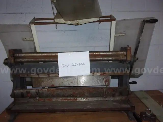 Hardinge Brake Shear Roller