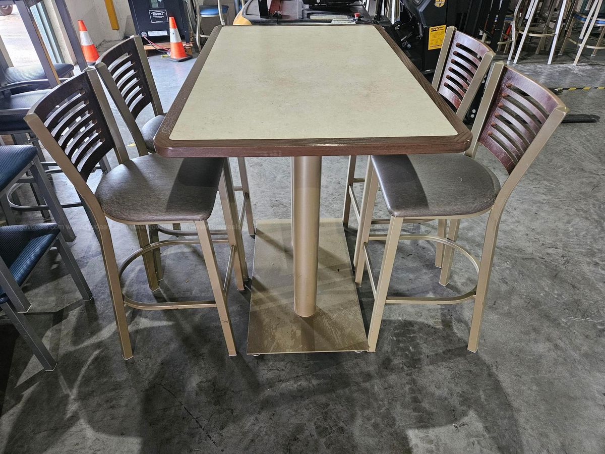 Table Set with Chairs, Breakroom | AllSurplus