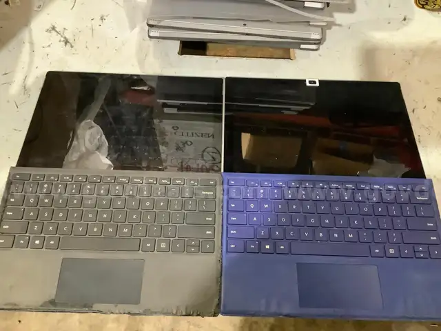Lot of (16) Microsoft surface and (1) key board