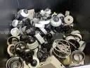 (1) Lot of Used security cameras and ceiling speakers for parts and service.
