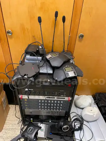 Audio Equipment Including Speakers & Desktop Microphones