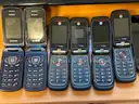Lot of Six (6) Assorted Flip Phones, One (1) Kyocera Cell, & One New V-Tech Cordless Phone