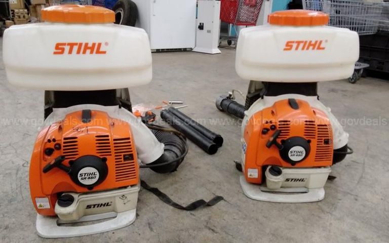 Lot of (2) Stihl SR450 backpack mister/sprayer blowers. | GovDeals