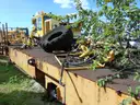 Lot of (2) Plasser America 40 feet long rail flat carts. DTPW 24-06 #8