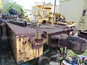 Lot of (2) Plasser America 40 feet long rail flat carts. DTPW 24-06 #8