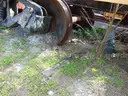 Lot of (2) Plasser America 40 feet long rail flat carts. DTPW 24-06 #8