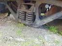 Lot of (2) Plasser America 40 feet long rail flat carts. DTPW 24-06 #8