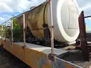 Lot of (2) Plasser America 40 feet long rail flat carts. DTPW 24-06 #8