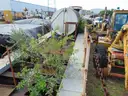 Lot of (2) Plasser America 40 feet long rail flat carts. DTPW 24-06 #8