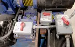 Lot of (4) Electric Motors with reduction gears.