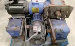 Lot of (4) Electric Motors with reduction gears.