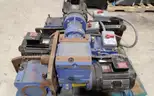 Lot of (4) Electric Motors with reduction gears.