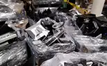 Miscellaneous lot of used computer monitor.