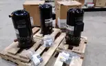 Lot of (3) Copeland scroll compressors, Model: ZP103KCE-TF5-950. New and unused.