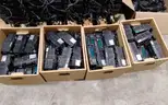 Lot of Harris and M/A-Con mobile radios and accessories.