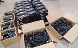 Lot of Harris and M/A-Con mobile radios and accessories.