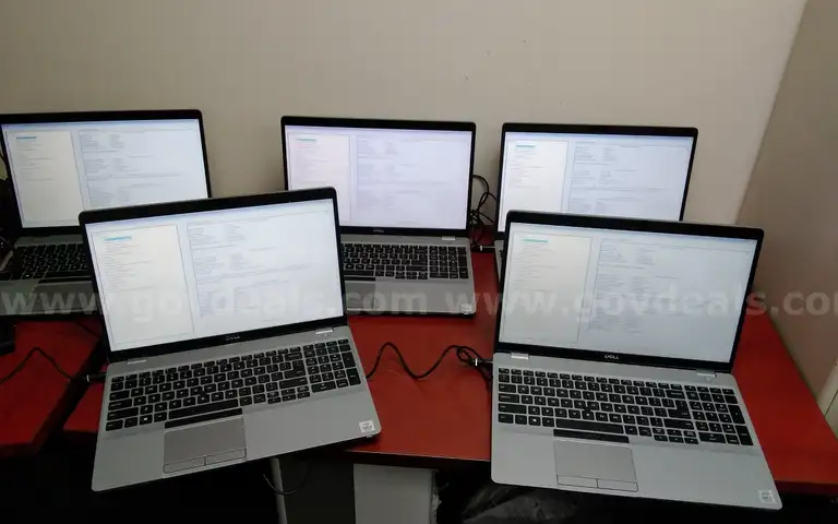 Lot of (5) Dell latitude 5510, i5 10th Generation laptops.