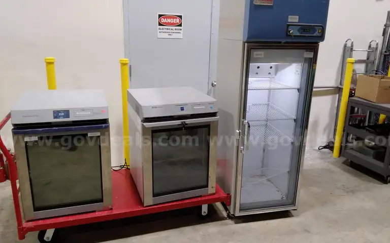 Lot of (3) Laboratory refrigerators.