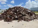 Lot of Scrap metal rail plates and rubber boots. DTPW 25-01