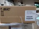 Lot of BIC Black Ballpoint pens, GSM11-S-BLK. New and unused. PIOD Supply.