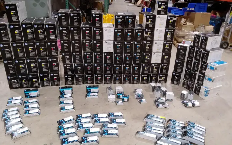 Lot of HP Toners and ink cartridges. All the units are expired. New/Old stock. PIOD supplies.