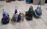 Lot of (4) Submersible wastewater pumps.