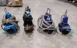 Lot of (4) Submersible wastewater pumps.
