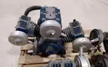 Lot of (3) Air compressor heads. For parts or repair.