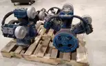 Lot of (3) Air compressor heads. For parts or repair.