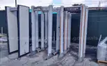 Lot of (10) Walk through metal detectors.