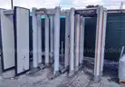 Lot of (10) Walk through metal detectors.