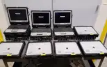 Lot of (13) Panasonic i5 CF-33 Toughbooks with CF-VEK33 keyboard bases