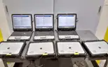 Lot of (13) Panasonic i5 CF-33 Toughbooks with CF-VEK33 keyboard bases