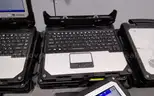 Lot of (13) Panasonic i5 CF-33 Toughbooks with CF-VEK33 keyboard bases