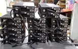 Lot of (19) Harris M7300/M5300 mobile radios with control heads.