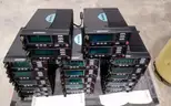 Lot of (19) Harris M7300/M5300 mobile radios with control heads.