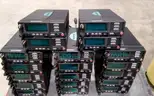 Lot of (19) Harris M7300/M5300 mobile radios with control heads.