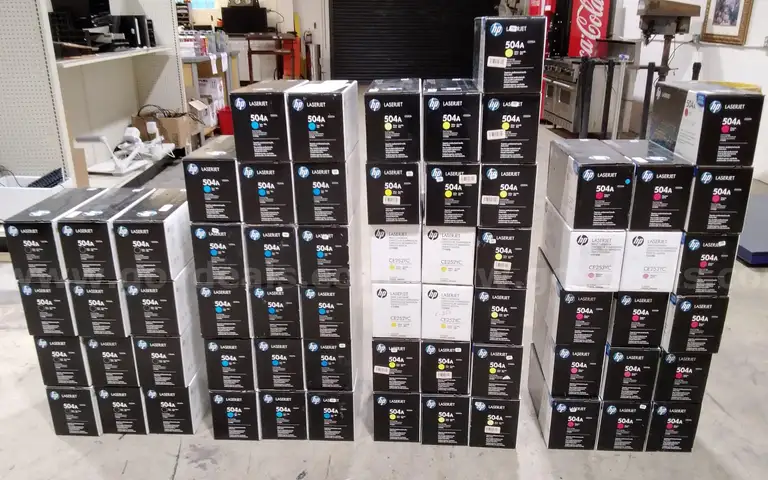 Lot of (64) HP toners. New/Old stock, all expired.